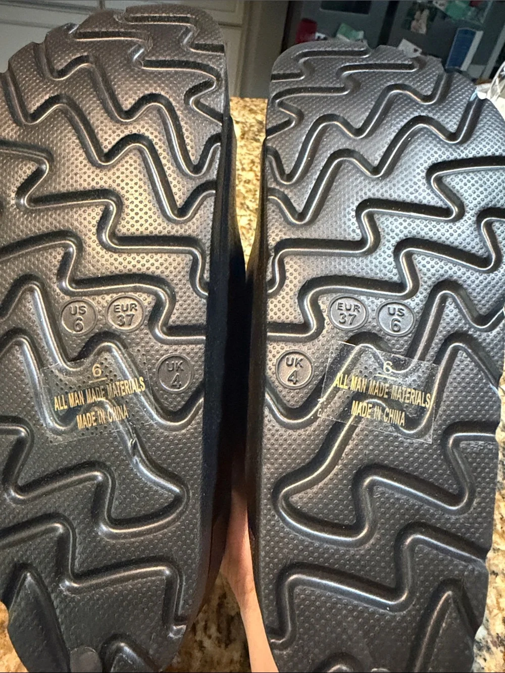 Black Crystal Buckle Double-Strap Slide Sandals 6.5 NWOT